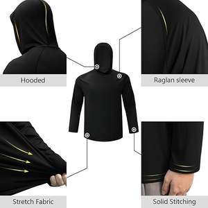 Camisas de Caza de Manga Larga Más Vendidas para Hombre, Secado Rápido, UPF 50+, Camisa de Pesca y Senderismo con Capucha - Product Image 1