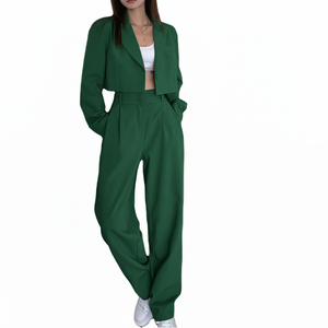 Ensemble de survêtement deux pièces pour femme : sweat à capuche et pantalon de jogging taille haute doublé polaire, personnalisable - Product Image 6