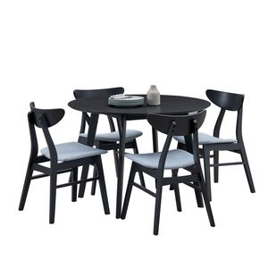 Tavolo da pranzo in legno nero di Design moderno da 42.01 pollici per 4 per casa appartamento ristorante o uso ufficio - Product Image 3