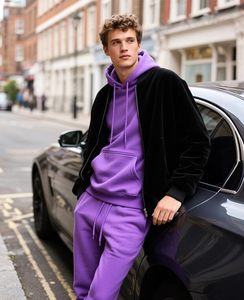 Ensemble de survêtement en polaire pour homme, vêtements de sport pour l'entraînement et la course à pied en hiver - Product Image 5