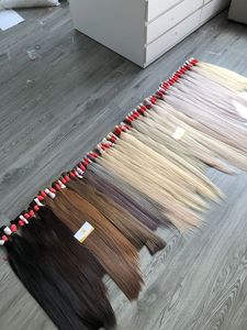 Extensiones de Cabello Remy Hechas en Vietnam, Cabello Humano Virgen Doblemente Tramado, Ondulado Liso Sedoso, Extensiones Rubias para Teñir - Product Image 2