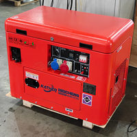 Groupe électrogène silencieux à essence KATHER 5/8/10/12KW 3000/3600RPM 4 temps refroidi par air CA 1/3 phase portable