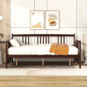 Divano letto espresso a grandezza naturale con gambe di supporto, letto in legno realizzato a mano - Product Image 2