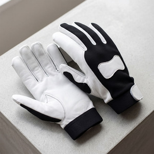 High Quality Durable Goat Grain Leather Assembly Driver <b>Glove</b> Adjustable Wristband Anti-static Industrial Hand Protection - Product Image 5