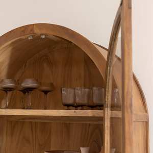 Vandana Maxima Optima acacia wood <b>display</b> <b>case</b> - Product Image 2