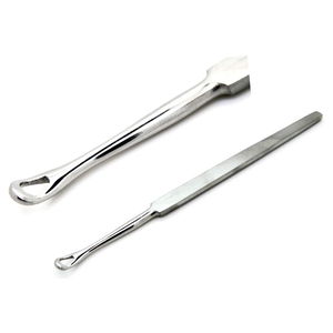 เครื่องมือขูดหูแบบมืออาชีพ ยี่ห้อ Fox Dermal Curettes ขนาด 6 มม. แบบหูโค้งตรง ปลายแหลม สำหรับหู คอ จมูก - Product Image 1