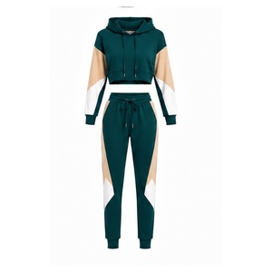 Ensemble de survêtement molletonné à capuche court, coupe oversize, style streetwear, pour la gym et le fitness, personnalisable, marque privée, fournisseur en gros - Product Image 4