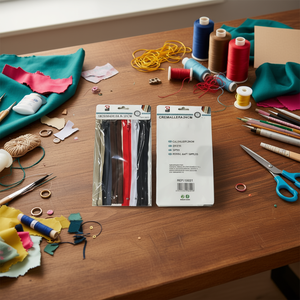 Fermeture éclair colorée de 24 cm pour travaux manuels artistiques - Product Image 2