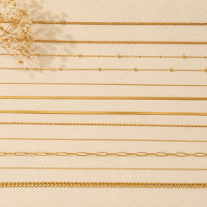 Colliers chaîne plaqués or minimalistes, styles Box, Rond, Satellite, Herringbone, Rice, Snake, Cable, Paperclip, Figaro, unisexe, pour usage quotidien - Product Image 2