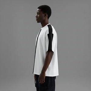 Custom Made <b>Hip</b> Hop Unique Style Baggy Fit Summer Casual Wear Men's T-Shirt 100% Cotton Oversized Breathable men's t-shirt - Product Image 2