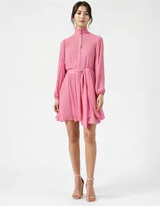 Vestidos para mujer de fabricante OEM ODM de Vietnam, ropa de calle lavable sostenible de alta calidad con diseño elegante 2025 - Product Image 3