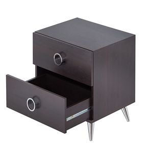 Tavolo Consolle Rettangolare Espresso con 2 Cassetti - Product Image 3