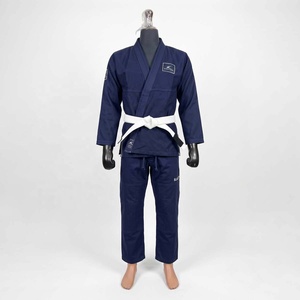 Kimono de BJJ noir BLACKTHORN WORLD, uniforme 100% coton 350GSM, coupe classique, unisexe, vêtements d'arts martiaux pour adultes avec logo sur la manche gauche - Product Image 5