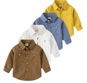 Chemise en tricot pour garçons, col rond, manches longues, 100% coton, motif rayé imprimé, séchage rapide et respirante, écologique, 180g - Product Image 6