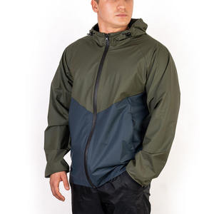 Veste coupe-vent à capuche pour homme, respirante, résistante à l'eau, séchage rapide, écologique, légère, randonnée en plein air, service OEM - Product Image 4