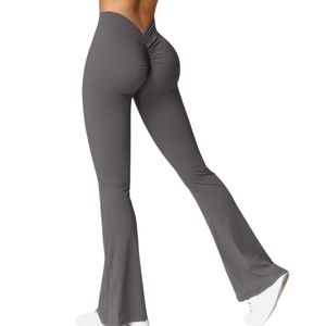 Leggings de Yoga Acampanados Sin Costuras para Mujer OEM ODM, Malla Elástica en Cuatro Direcciones, Ecológicos, Cintura Elástica, Transpirables, para Fitness y Gimnasio, Venta al por Mayor - Product Image 2