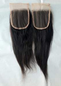 Cabello peruano de textura lisa sin procesar con cierre HD de fábrica del sur de India - Product Image 5