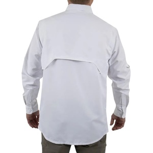 Chemises de pêche pour hommes respirantes et imprimées de haute qualité, logo personnalisé, évacuation de l'humidité, tactiques, en polyester et élasthanne 50, coupe-vent - Product Image 3