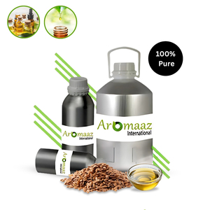 Huile de lin pure naturelle biologique AROMAAZ pressée à froid, huile végétale liquide pour cosmétiques, aromathérapie, soins des cheveux et du corps en vrac - Product Image 5