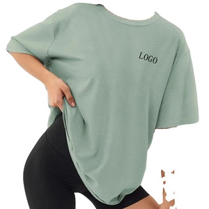 T-shirt Homme à Épaules Tombantes Manches Courtes Couleur Unie Vente en Gros OEM 180GSM 100% Coton Qualité Export Personnalisable Respirant sur le Devant - Product Image 1