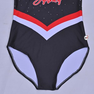 Combinaison de cheerleading personnalisée, respirante, éco-responsable, à trois tons, avec strass, imprimé AUS Sydney, pour compétition en extérieur, entièrement personnalisable - Product Image 6