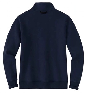 Custom Navy Blue Quarter Zip <b>Sweatshirt</b> Heavyweight Fleece Half Zip Pullover Blank <b>Plain</b> Oversized Men Quarter-Zip <b>Sweatshirts</b> - Product Image 5