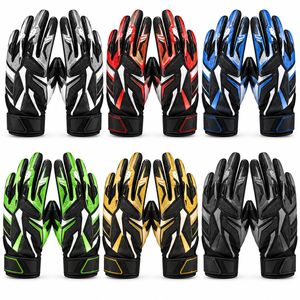 Gants de gardien de but de football professionnels personnalisés, respirants, avec protection des doigts en mesh, manipulation renforcée du ballon, fermeture auto-agrippante, unisexe - Product Image 2