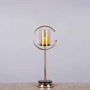 Bougeoirs de pièce maîtresse de table de mariage artisanale en métal de haute qualité d'approvisionnement en vrac à vendre du fournisseur indien - Product Image 1