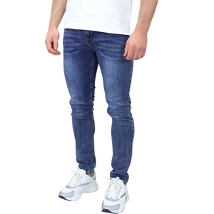 Jeans de Mezclilla de Corte Recto para Hombre, Lavado Medio, Algodón de Peso Medio, Confección a Medida, Comodidad Casual, Ropa de Calle de Invierno, Impresión 3D, OEM, ODM - Product Image 3