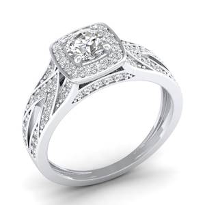 Anillos de compromiso REYES con diamantes certificados IGI de 0.9 quilates para mujer, venta al por mayor, oro macizo de 14K y 18K, regalo de boda de lujo, joyería fina - Product Image 2