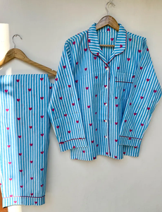 Ensemble de pyjama coordonné pour femmes Naaz, imprimé animal, vêtements de nuit décontractés d'été, vêtements de détente doux et respirants, longueur genou, en coton - Product Image 4