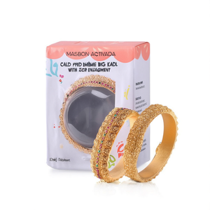 Gold Plated Lakshmi Big Kada Bangles with Zircon for Engagement - Product Image 2
