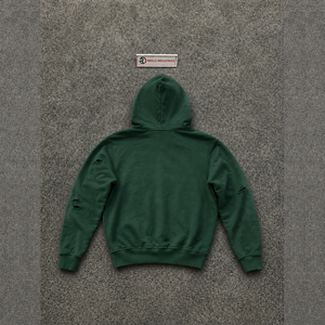 GREEN ANGEL GRAPHIC ZIP HOODIE, Veste polaire décontractée oversize, Vêtement d'automne, Streetwear confortable oversize, 100% polaire personnalisable - Product Image 6