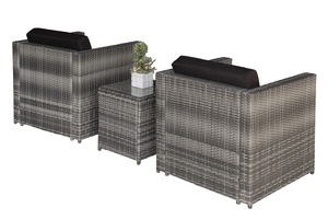 Ensemble de canapés d'extérieur en rotin 3 pièces au design moderne meubles de jardin en rotin pour patio arrière-cour salon hôtel villa - Product Image 2