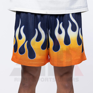 Pantalones Cortos de Baloncesto Personalizados con Estampado de Llama en el Medio, 2024, Transpirables, de Secado Rápido, Ecológicos, con Bolsillos de Malla, Ropa Deportiva Informal - Product Image 2