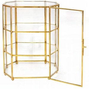 Boîte à bijoux en acrylique transparent avec couvercle à charnière et fermeture à chaîne pour un rangement organisé - Product Image 2