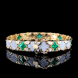กำไลข้อมือทองคำชุบ 14KT ประดับเพชรธรรมชาติ 2.47 กะรัต สี EF ทรงบริลเลียนท์ ความสะอาด VVS VS รับรองโดย IGI เครื่องประดับหรูหราสำหรับผู้หญิง - Product Image 2