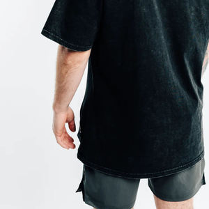 ผู้ผลิตเสื้อยืดผู้ชายทรงโอเวอร์ไซส์ผ้าฝ้ายทอฟอกสีแบบแอซิดวอชจากปากีสถาน บริการ OEM เสื้อผ้าทางการ Impex น้ำหนัก 300 กรัม คอกลม ทุกสี - Product Image 4