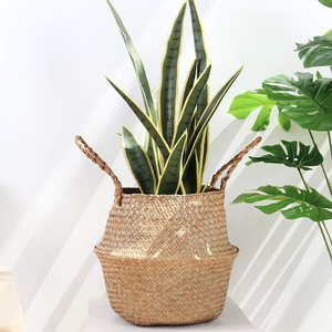 Jute Rope <b>Laundry</b> Hamper <b>Basket</b>, Large Woven Blanket Storage <b>Basket</b> with Handles, Nursery Toy Organizer for Home Bedroom - Product Image 6