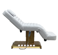 Lit de massage électrique de luxe pour esthéticienne, idéal pour salon de beauté, extensions de cils, soins du visage et spa, parfait pour l'application de cils