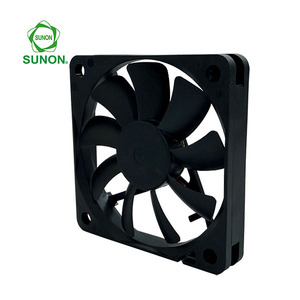 Ventilateur de refroidissement axial sans balais SUNON électrique 12V DC avec roulement Vapo, pales en plastique / Certifié TUV/CE 60x60x10mm - Product Image 1
