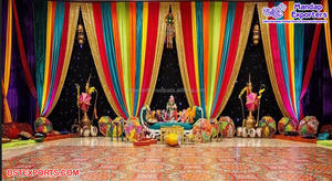 Arrière-plan de scène Style Mehndi, toile de fond imprimée sur le thème de la fête Henna luxueux, arabes - Product Image 6