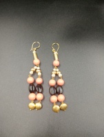 Boucles d'oreilles pendantes vintage plaquées or avec perles de culture d'eau douce noires et serti clos, bijoux minimalistes pour femme, à porter au quotidien, cadeau