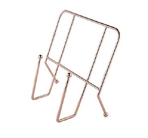 Support de carte de menu de comptoir fini Antique en laiton support de livre de cuisine en métal de qualité supérieure support de livres de fil de fer en métal - Product Image 2