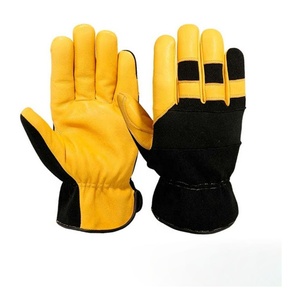 High Quality Leather Mechanic Safety Work <b>Gloves</b> Split-Finger Breathable Eco-Friendly All-Season Protective <b>Gloves</b> - Product Image 1