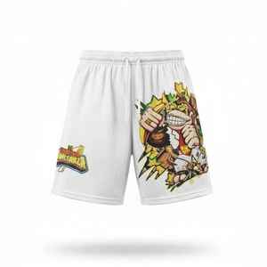 Heavyweight 220 GSM Double <b>Layer</b> Mesh Shorts Custom Printed Embroidered Logo Graphic Streetwear Mesh Shorts Men's Shorts - Product Image 1