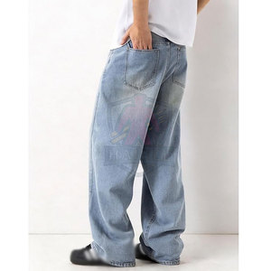 กางเกงยีนส์ทรงแบ็กกี้สำหรับผู้ชาย ดีไซน์ล่าสุด บริการ OEM คุณภาพพรีเมียม สวมใส่สบาย - Product Image 3