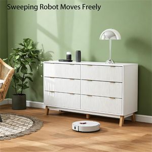 โต๊ะเครื่องแป้งสีขาวพร้อมตู้เก็บของสำหรับใช้ในห้องนั่งเล่น - Product Image 3