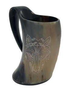 Corne à boire pour animaux en matériau organique poli, authentique et fait main, écologique, durable, élégante, forme naturelle, taille personnalisée, pour la maison - Product Image 6