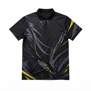 เสื้อเชิ้ตผู้ชายแฟชั่นคุณภาพพรีเมียมขายส่ง แขนสั้น ผ้าเทอร์รี่ ระบายอากาศได้ดี โพลีเอสเตอร์/คอตตอน ทรงปกติ - Product Image 1